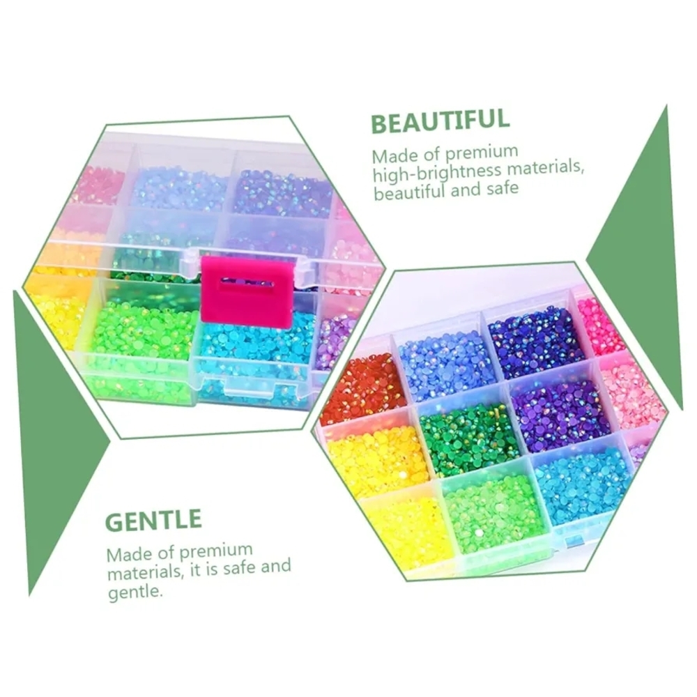 Colorful DIY Rhinestone Nail Art Set - Picture 4 of 9
